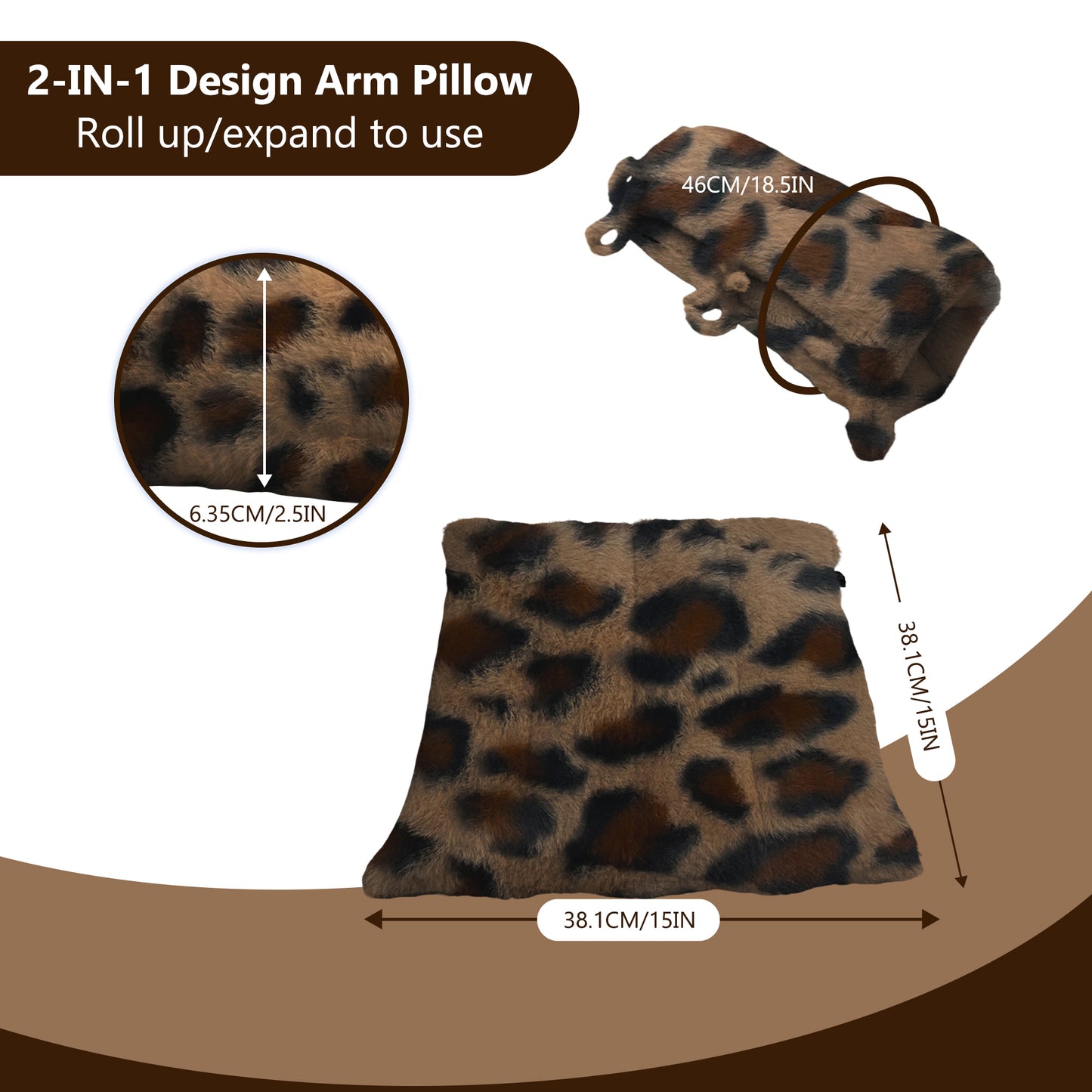 Arm Elevation Pillow - Fluffy Arm Rest Cushion with Adjustable Straps, Multi-Groove Design for Wrist, Shoulder, Leg & Ankle (Pink)