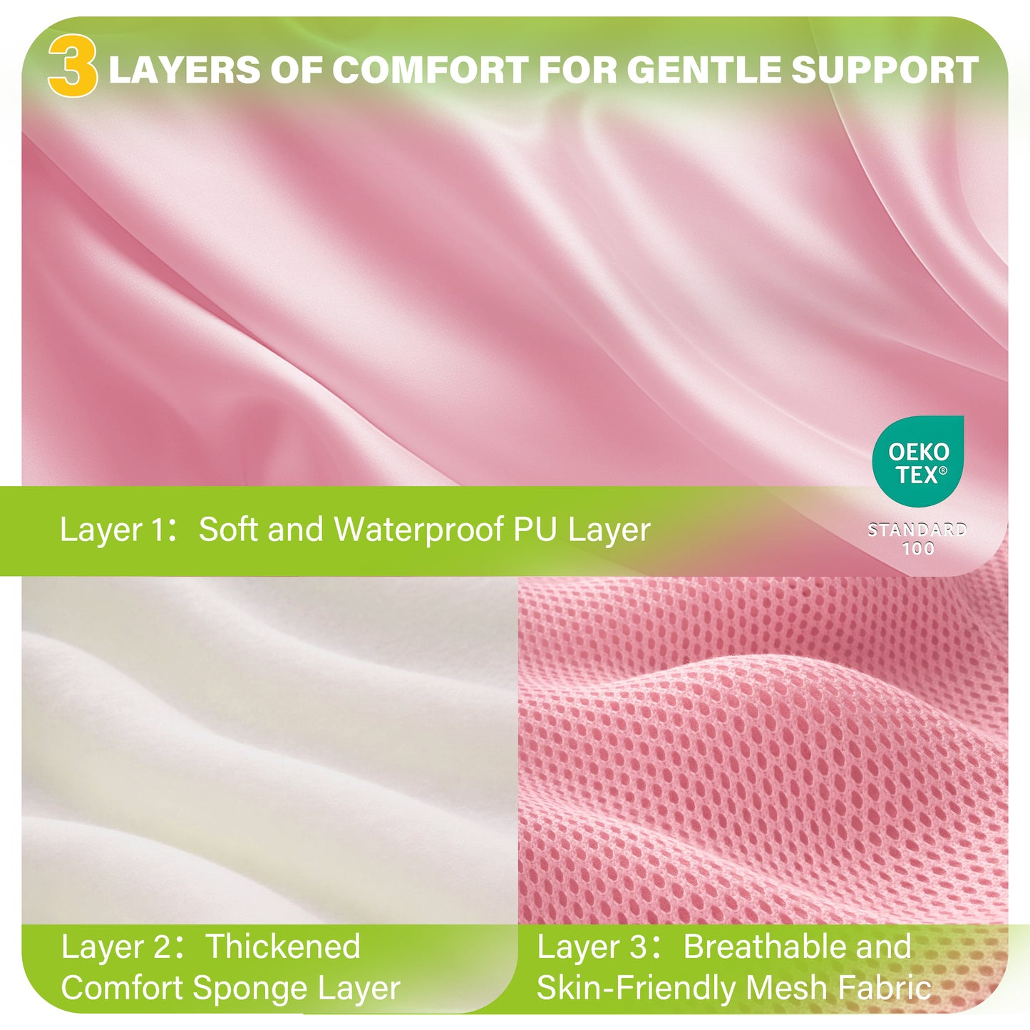 SPRING SEAON Adjustable Safety Harness for Elderly Wheelchair & Chair Care (Pink)