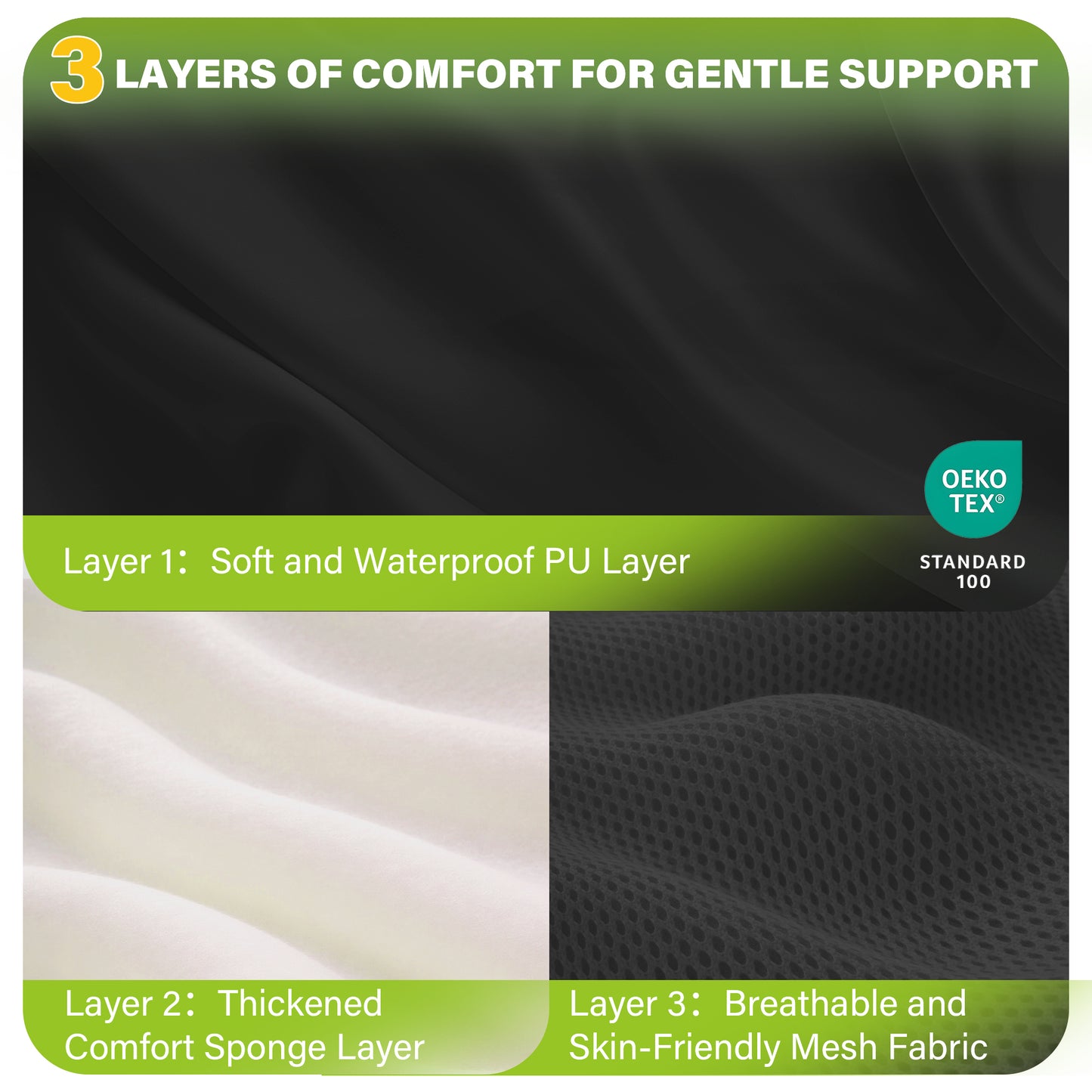 SPRING SEAON Adjustable Safety Harness for Elderly Wheelchair & Chair Care (Black)