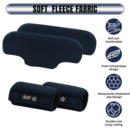 SPRING SEAON Universal Fleece Crutch Pads - Soft Underarm & Hand Grip Covers Set