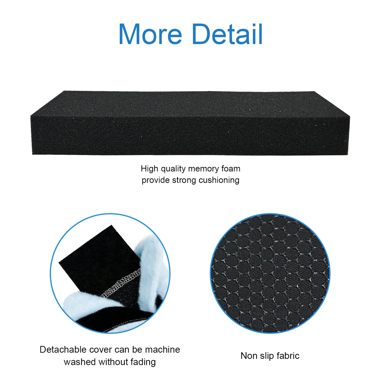 SPRING SEAON Fluffy Armrest Pads - Universal Memory Foam Cushion for Office & Transport Chairs