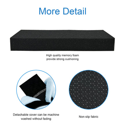 SPRING SEAON Fluffy Armrest Pads - Universal Memory Foam Cushion for Office & Transport Chairs