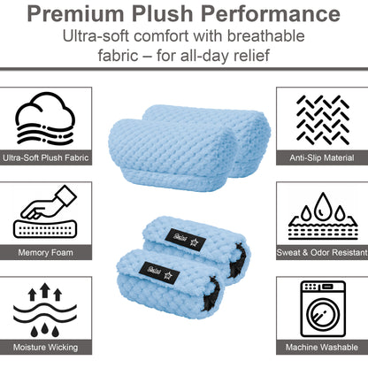 Crutch Pads and Hand Grips – Plush Soft Memory Foam Underarm Crutch Cushions