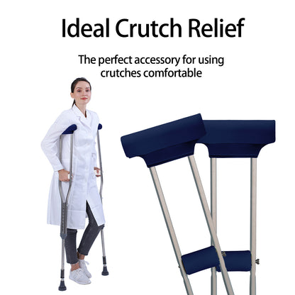SpringSeaon Underarm Crutch's Pad and Hand Grip Covers Universal Accessories for Crutches