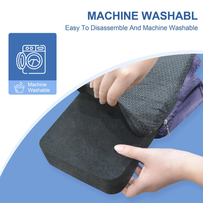 Knee Scooter Cushion Pad Cover for Adults - Comfortable Plush Soft Cushion for Knee Walkers (Black)