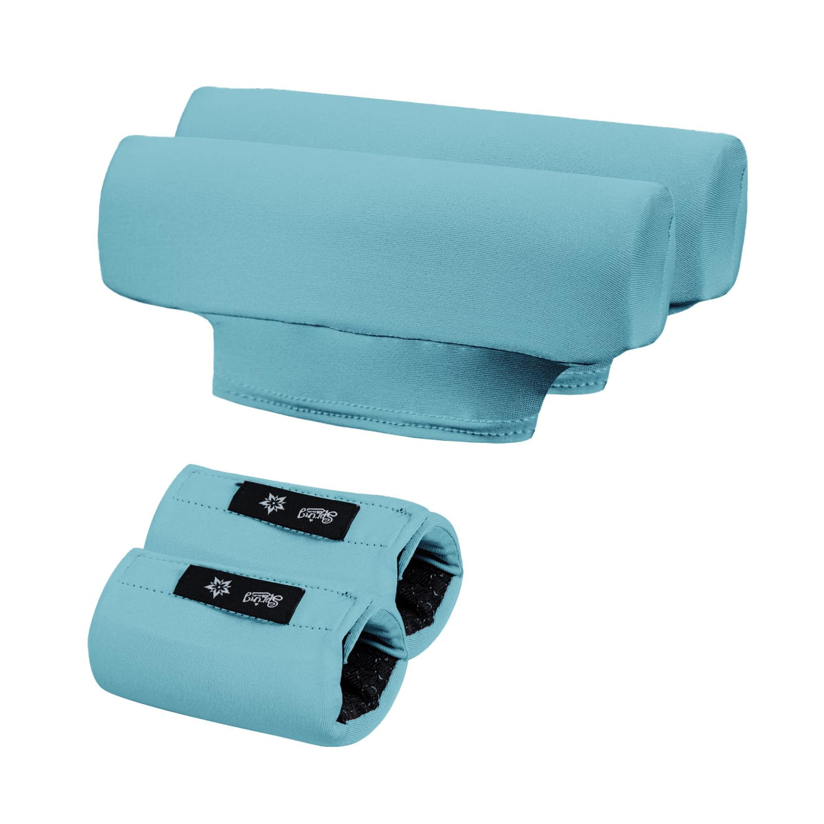 Light Blue ​Underarm Crutch Pad & Hand Grip Covers - Universal Padded Cushion Set