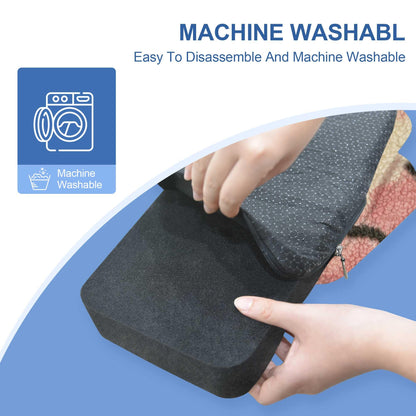 Knee Scooter Cushion Pad Cover for Adults - Comfortable Plush Soft Cushion for Knee Walkers (Black)