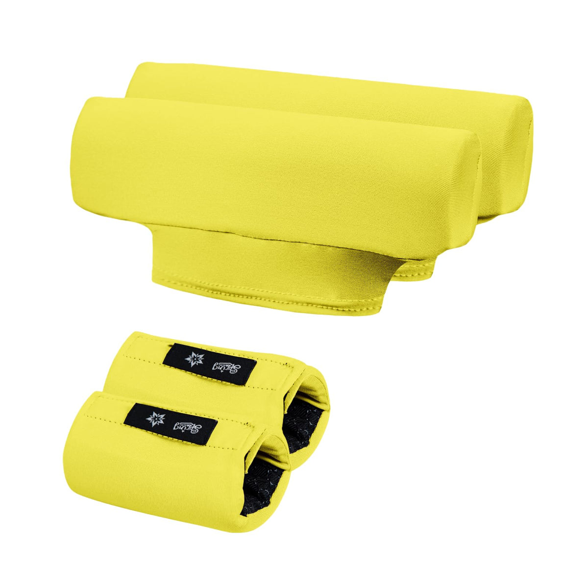 Yellow ​Underarm Crutch Pad & Hand Grip Covers - Universal Padded Cushion Set