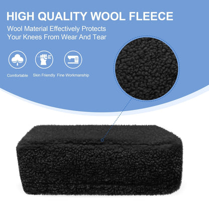 Knee Scooter Cushion Pad Cover for Adults - Comfortable Plush Soft Cushion for Knee Walkers (Black)