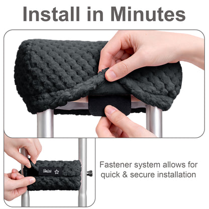 Crutch Pads and Hand Grips – Plush Soft Memory Foam Underarm Crutch Cushions