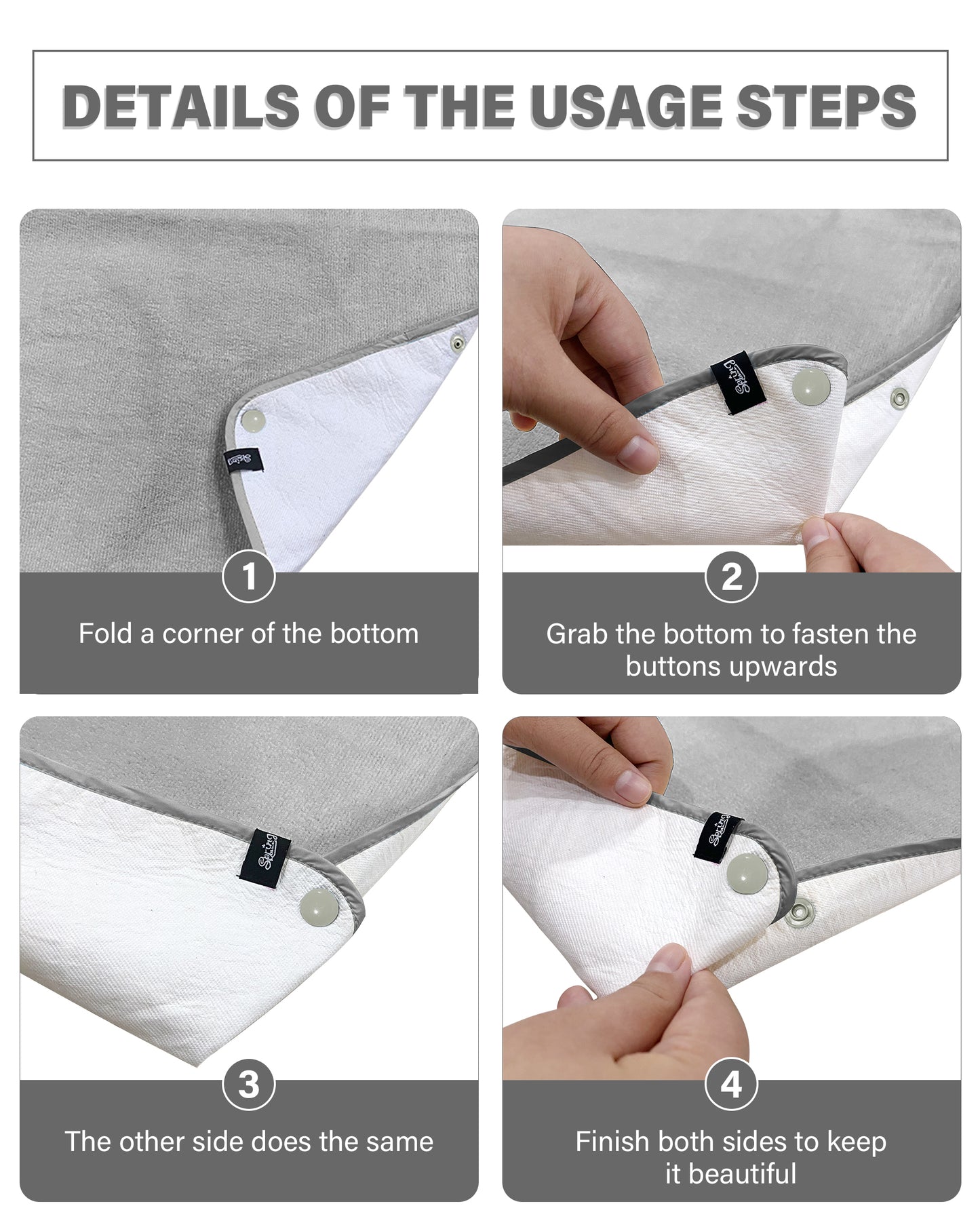 SPRING SEAON Adult Bibs Washable Towel Bibs for Eating - Unisex Dining Clothing Protectors 2 Pack