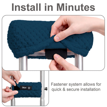 Crutch Pads and Hand Grips – Plush Soft Memory Foam Underarm Crutch Cushions