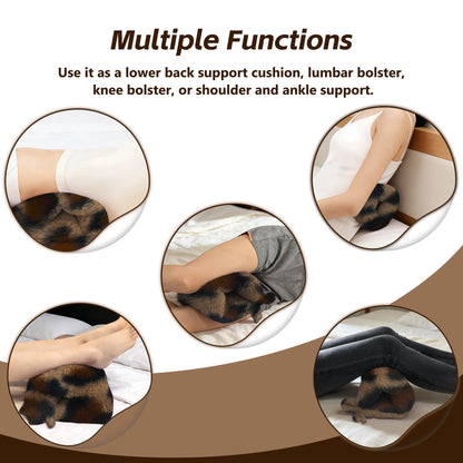 Arm Elevation Pillow - Fluffy Arm Rest Cushion with Adjustable Straps, Multi-Groove Design for Wrist, Shoulder, Leg & Ankle (Pink)