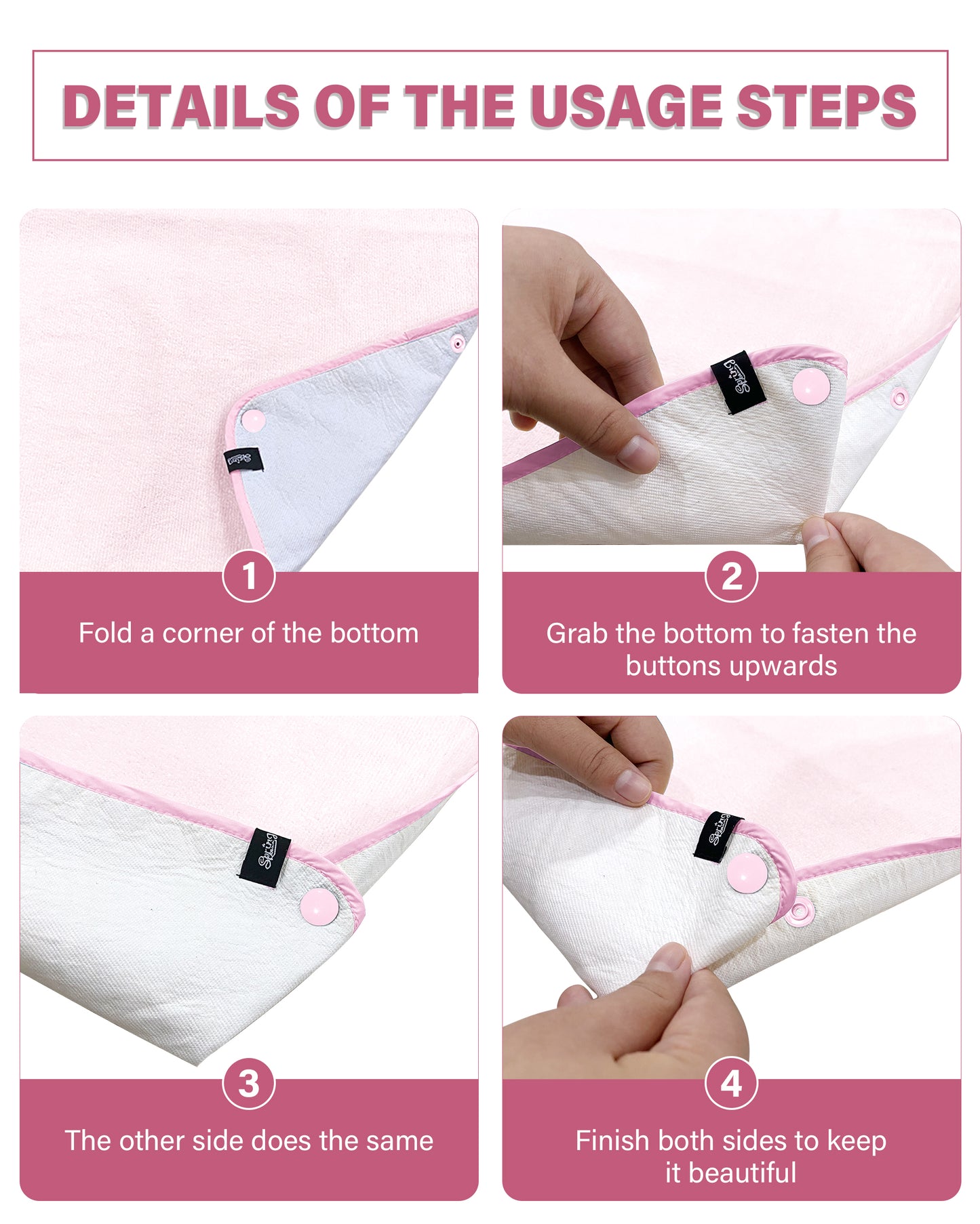 SPRING SEAON Adult Bibs Washable Towel Bibs for Eating - Unisex Dining Clothing Protectors 2 Pack