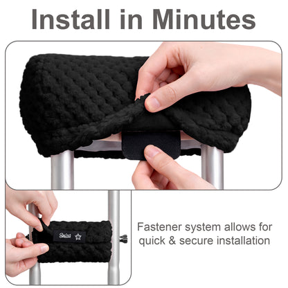 Crutch Pads and Hand Grips – Plush Soft Memory Foam Underarm Crutch Cushions