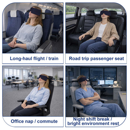 SPRING SEAON Adjustable Upright Sleep Mask & Head Support(navy blue)