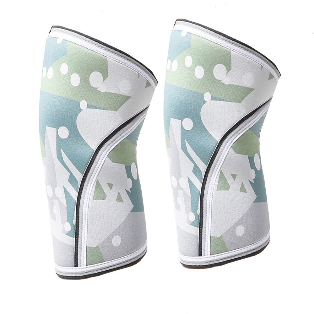 Color-​SPRING SEAON 7mm Compression Knee Sleeves - SCR Fabric Sports Gear (1 Pair) S-XXL - SpringSeaon