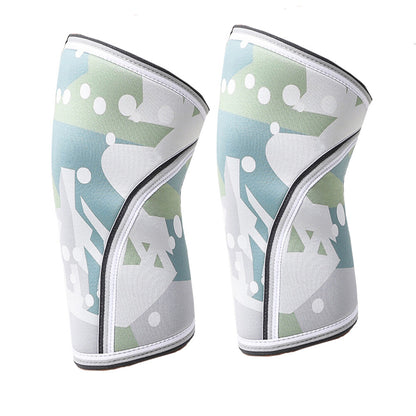 SPRING SEAON 7mm Compression Knee Sleeves - SCR Fabric Sports Gear (1 Pair) S-XXL