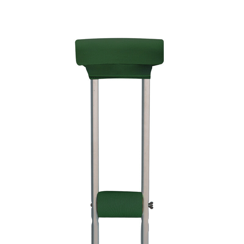 SpringSeaon Black Universal Underarm Crutch Pads & Hand Grips (Set of 4) - Breathable & Anti-Slip