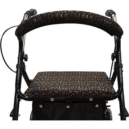 Unisex Rollator Walker Seat and Backrest Covers - Universal Soft Rollator Accessories Flames