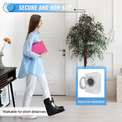 Heel Protectors with Hot/Cold Pack Pocket - Adjustable Plush Ankle Cushion (Pink)