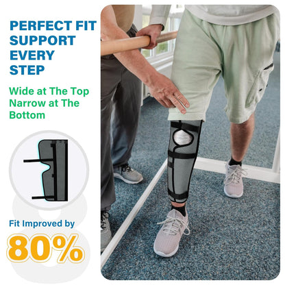 SPRING SEAON Full Leg Support with 6 Hook-and-Loop Straps