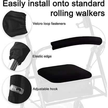 Customized 500Pcs Rollator Walker Seat and Backrest Rollbar Covers Colorful Printing Patterns  FOB Price