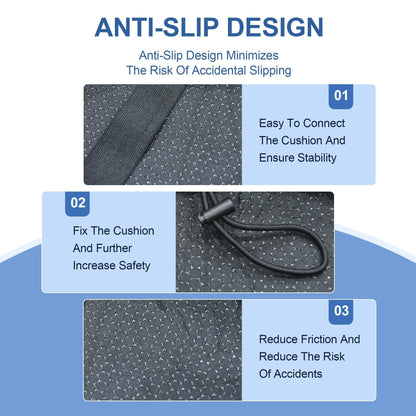 Knee Scooter Cushion Pad Cover for Adults - Comfortable Plush Soft Cushion for Knee Walkers (Black)