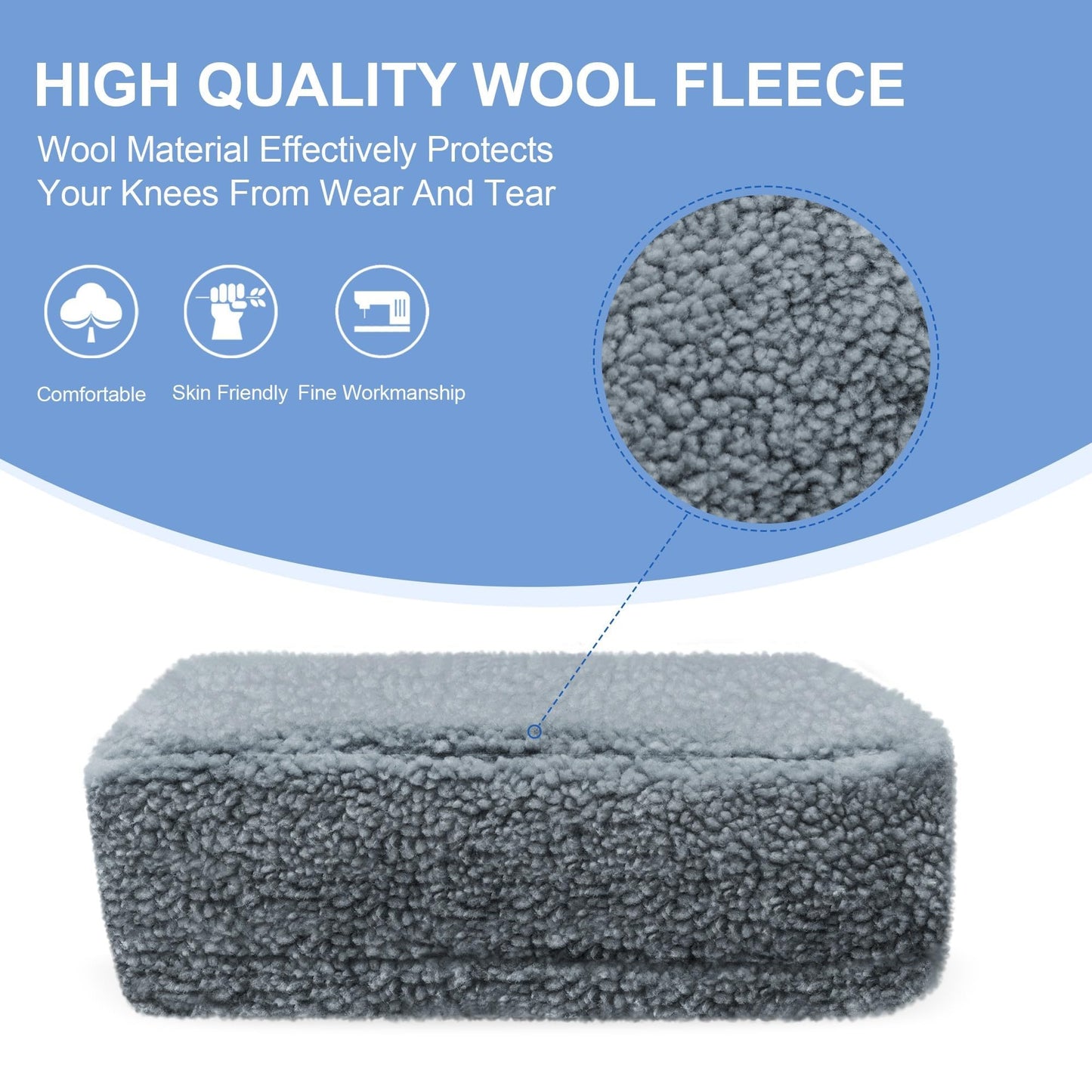 Knee Scooter Cushion Pad Cover for Adults - Comfortable Plush Soft Cushion for Knee Walkers (Black)