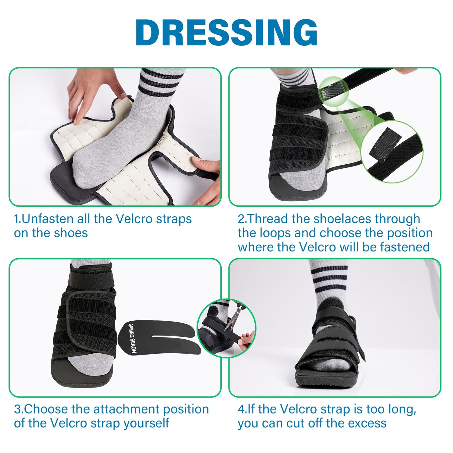 SPRING SEAON Lightweight Recovery Shoe with Reinforced Sole & Breathable Knit - 0.81 lb