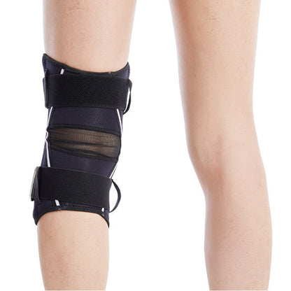 Hinged Knee Support with Dual Metal Side Stabilizers - Support for Running M-XL