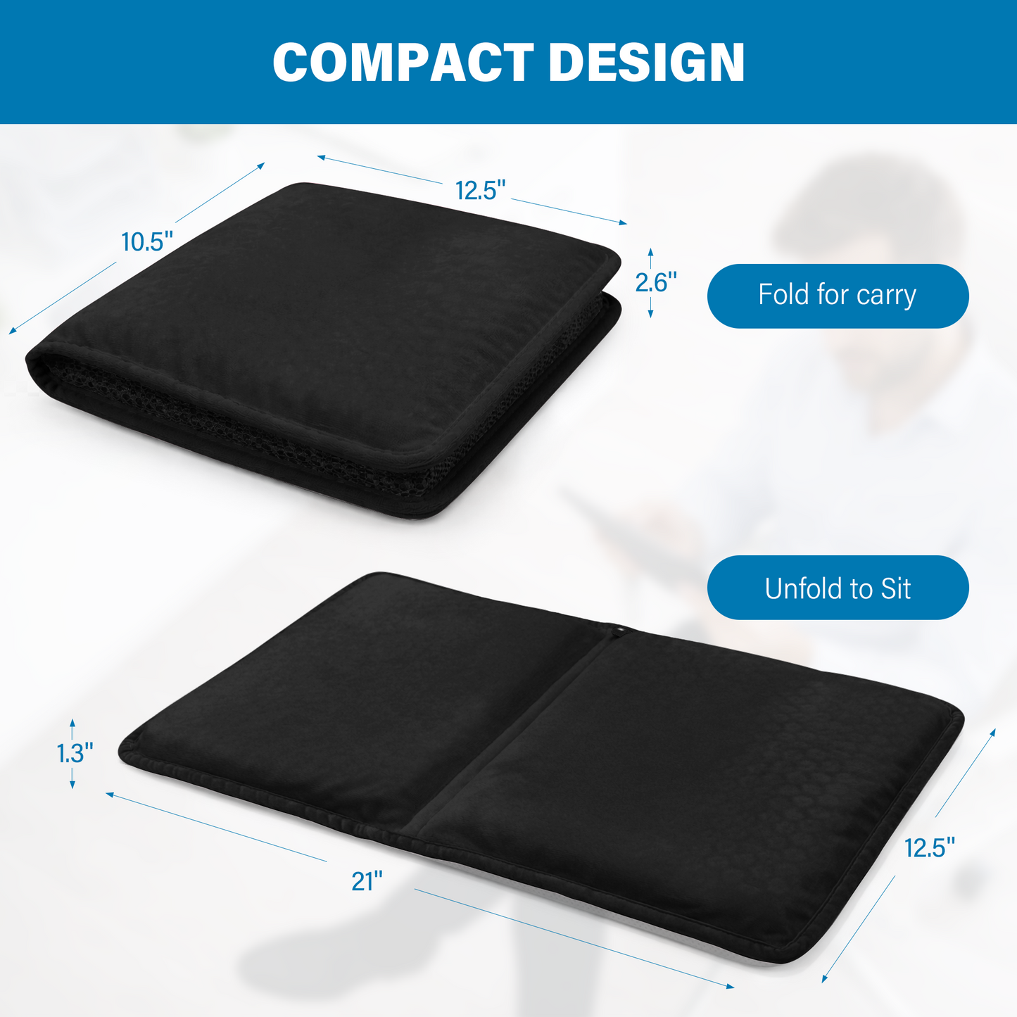 SPRING SEAON Large Gel Seat Cushion – Honeycomb Buffer Design with Extra Thick Filling, Anti-Slip Bottom
