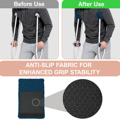 Crutch Pads and Hand Grips – Plush Soft Memory Foam Underarm Crutch Cushions