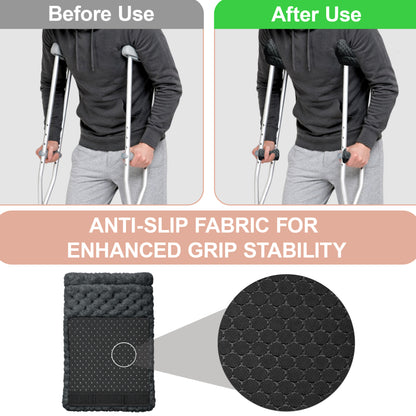 Crutch Pads and Hand Grips – Plush Soft Memory Foam Underarm Crutch Cushions