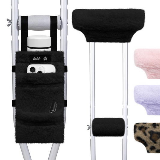 SPRING SEAON Plush Crutches Padding & Crutch Bag (5 PCS)