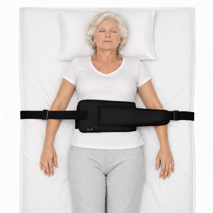 SPRING SEAON Bed Support Strap - Adjustable Positioning Belt for Bed & Wheelchair, 51.7 * 7" Padded Waist Belt Black