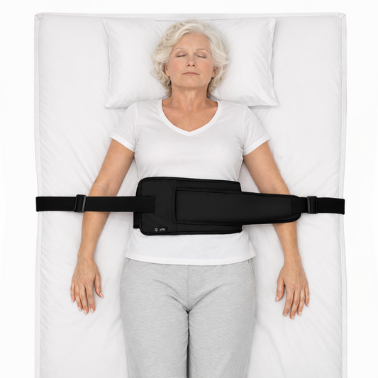 SPRING SEAON Bed Support Strap - Adjustable Positioning Belt for Bed & Wheelchair, 51.7 * 7" Padded Waist Belt Black