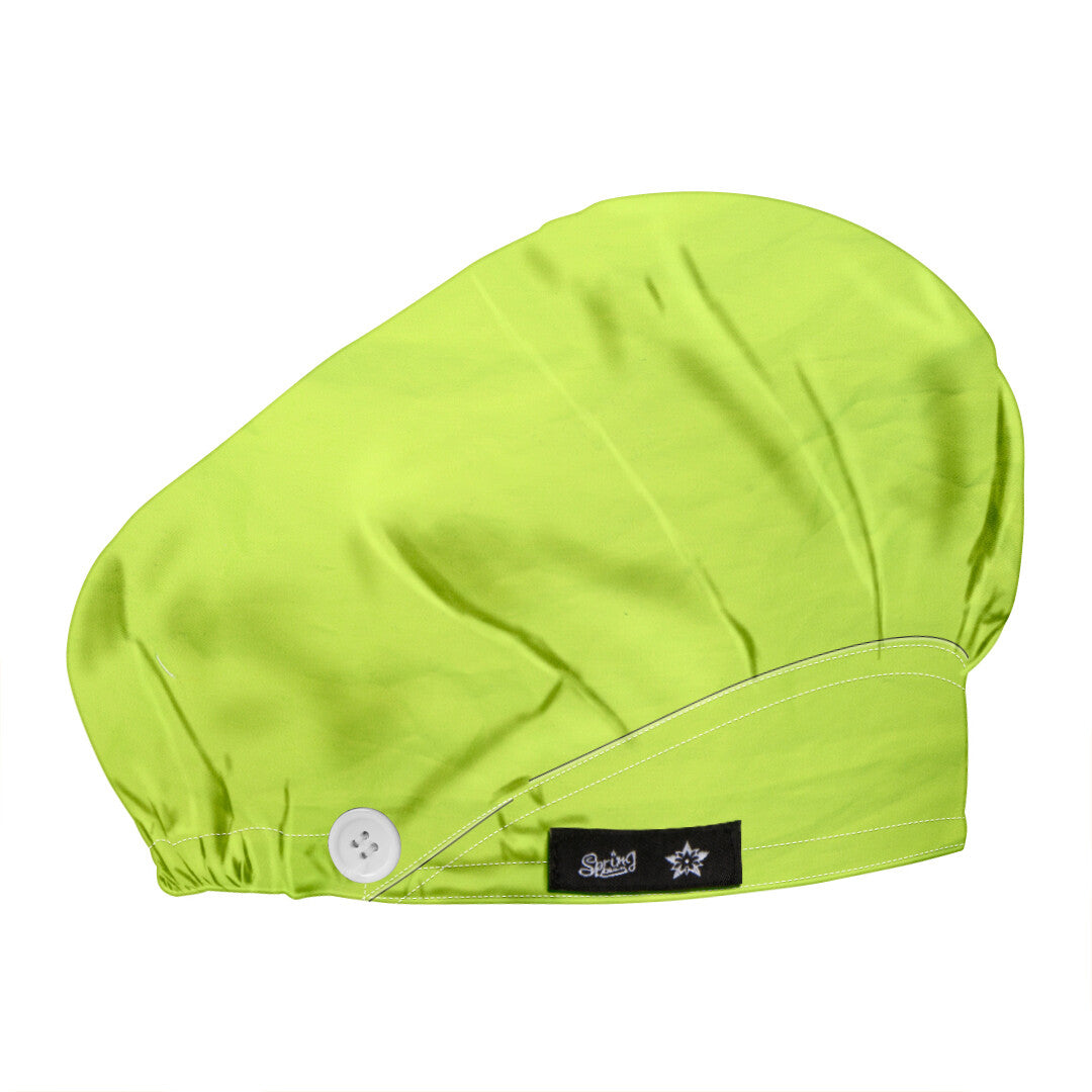 Women's Yellow Neon Green Hats Beanies Working Cap Button Sweatband Adjustable