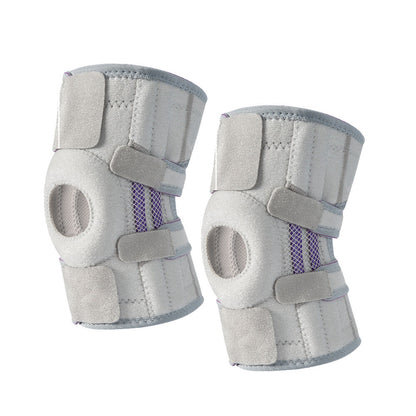 Knee Support with Side Stabilizers & Patella Gel Pads (1 Pair) - 4th Generation Support One Size