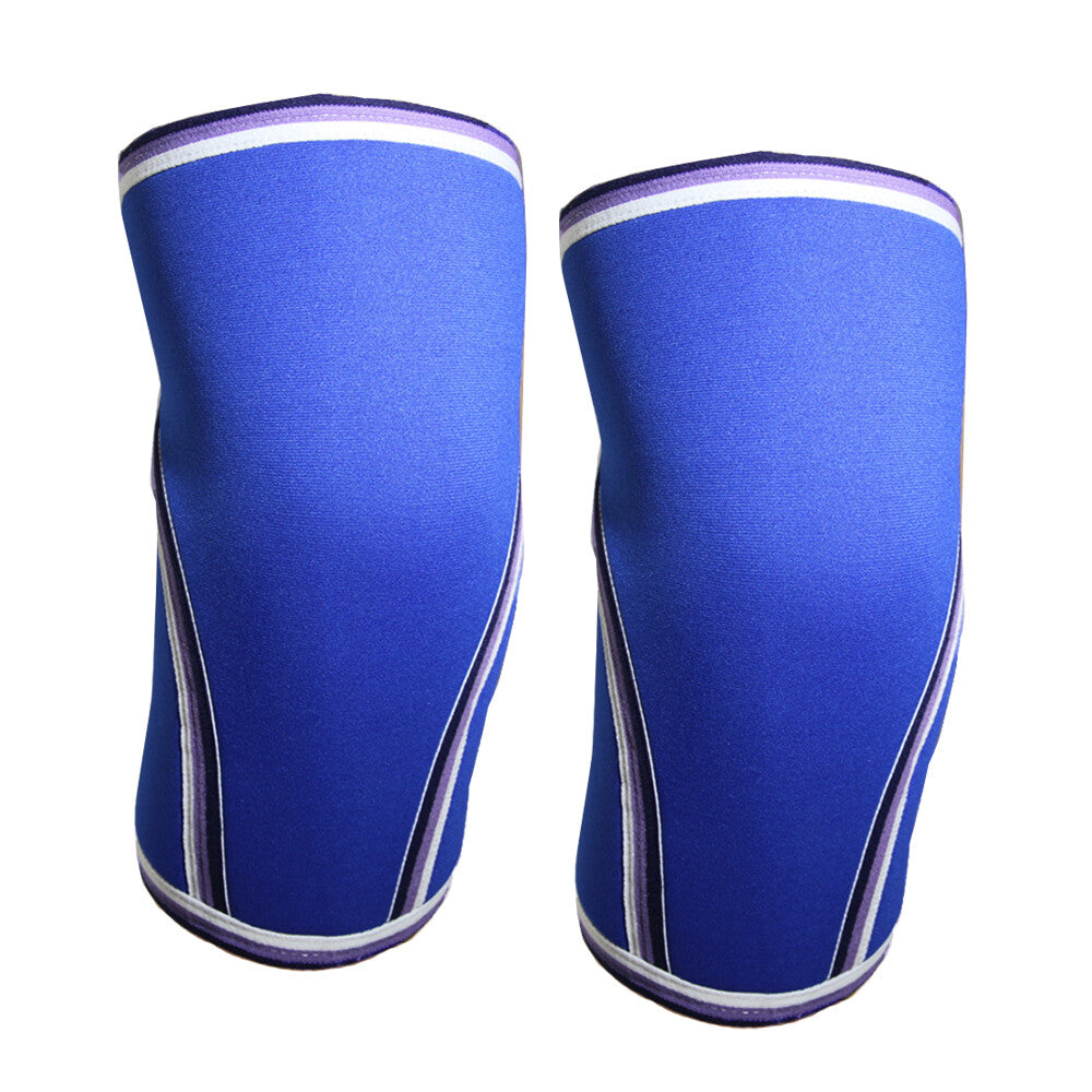 SPRING SEAON 7mm Compression Knee Sleeves - SCR Fabric Sports Gear (1 Pair) S-XXL
