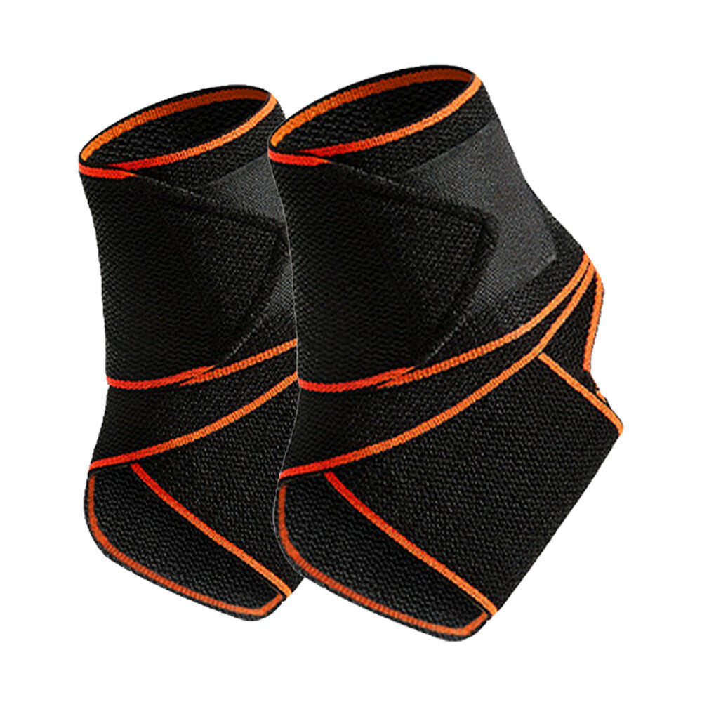 Color-​Ankle Support with Patella Pad & Side Stabilizers (1 Pair) - Compression Support for Sports & Workout S-XL - SpringSeaon