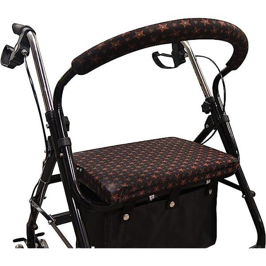 Unisex Rollator Walker Seat and Backrest Covers - Universal Soft Rollator Accessories Colorful Stars