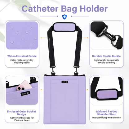 Color-​Urine Drainage Bag Holder with Drain Tube Cover Waterproof - SpringSeaon