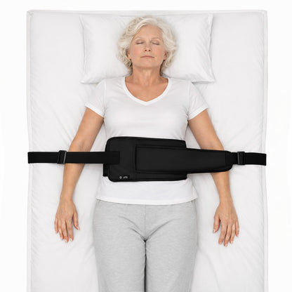 Color-​SPRING SEAON Bed Support Strap - Adjustable Positioning Belt for Bed & Wheelchair, 51.7 * 7" Padded Waist Belt Black - SpringSeaon