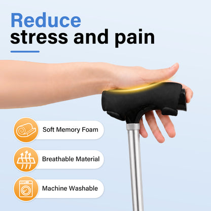 SPRING SEAON 1 Pc Cane Handle Cushion- Padded Foam Grip Pad Cover Universal Fit