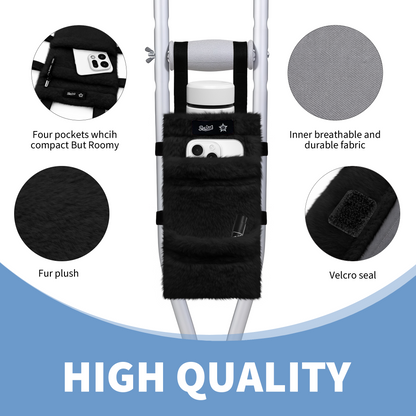 Color-​SPRING SEAON Plush Crutches Padding & Crutch Bag (5 PCS) - SpringSeaon