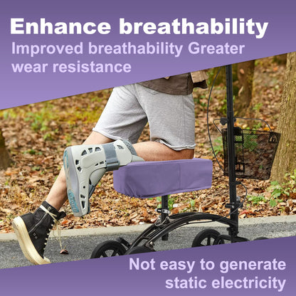 Purple-​SPRING SEAON Cooling Knee Scooter Pad Cover 