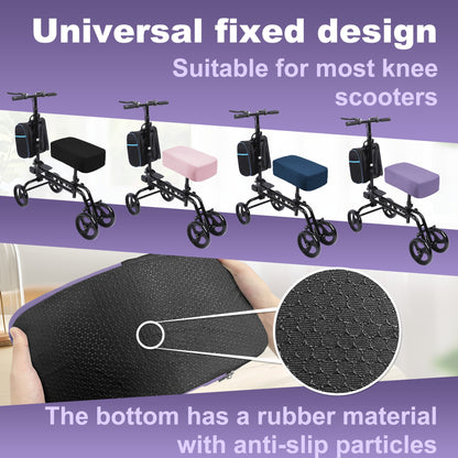 Purple-​SPRING SEAON Cooling Knee Scooter Pad Cover 