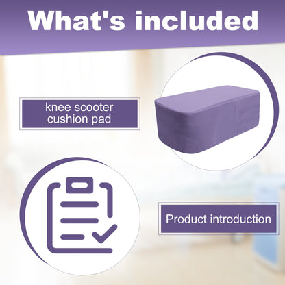 Purple-​SPRING SEAON Cooling Knee Scooter Pad Cover 
