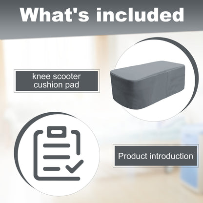 Grey Cooling_Knee_Scooter_Pad_Cover